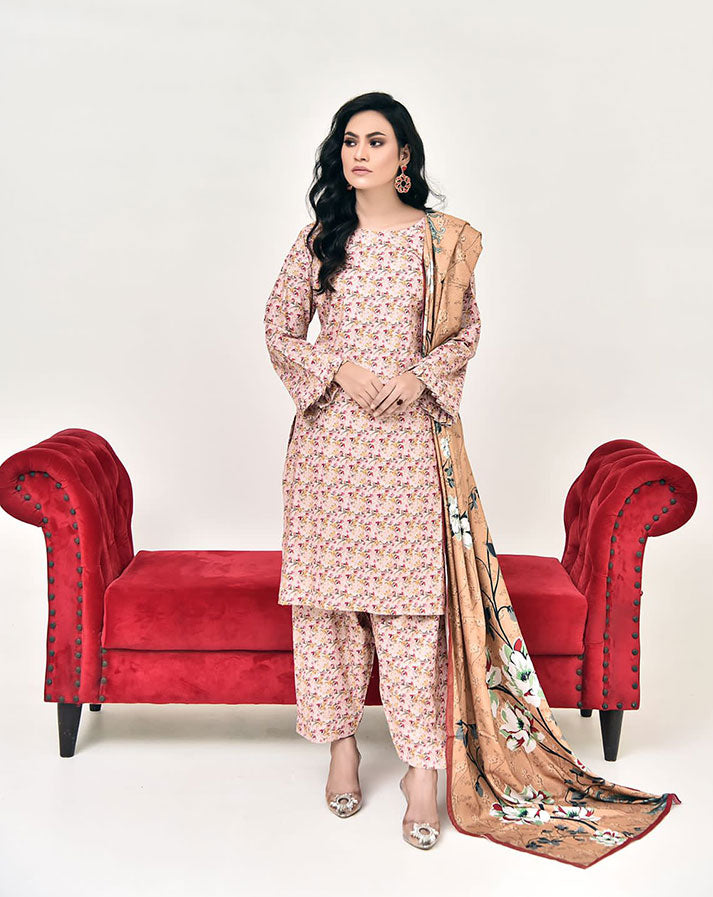 Top Quality 3-pcs STITCHED ( SLUB KHADDAR )