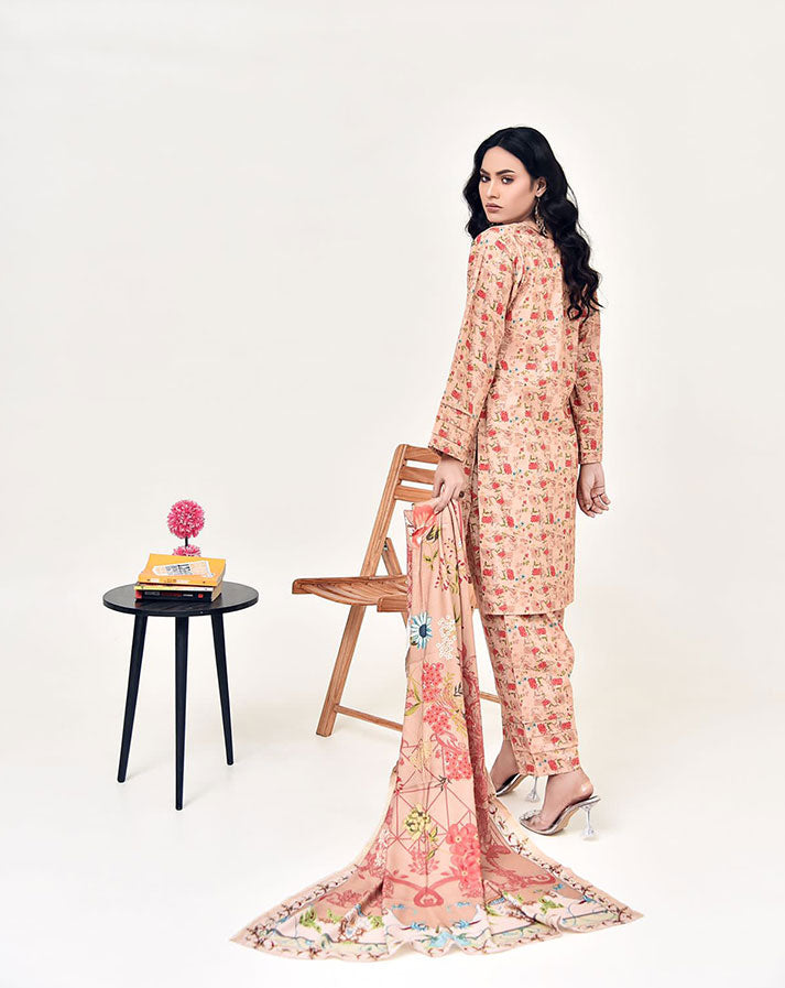 Top Quality 3-pcs STITCHED (KHADDAR )