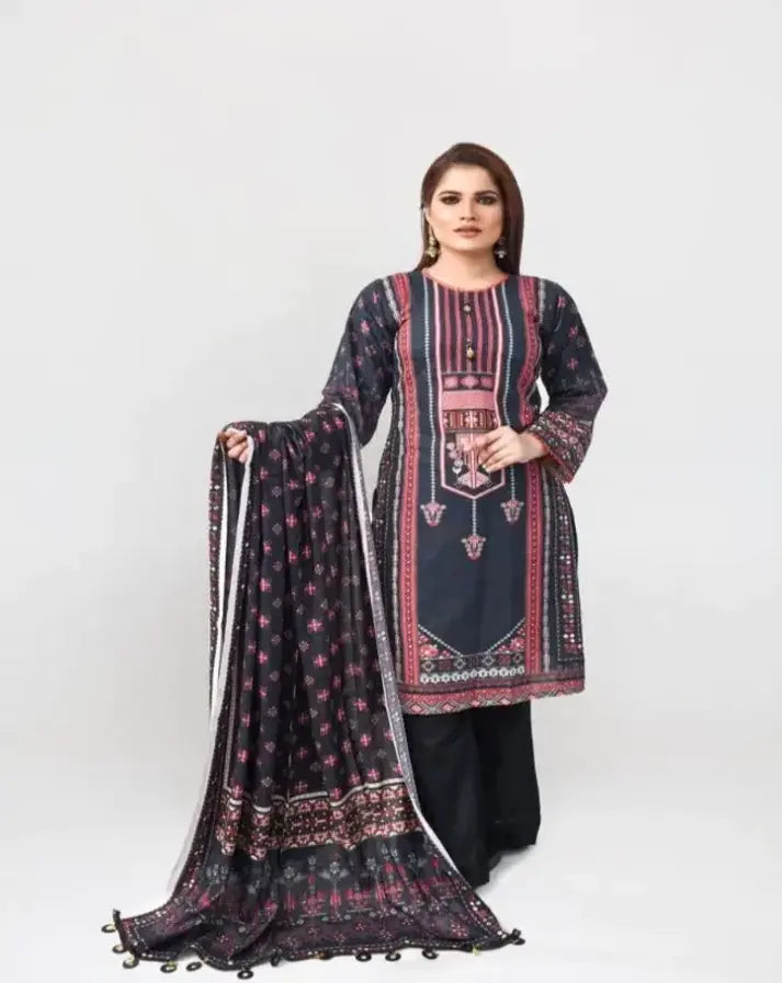 Top Quality 3-pcs STITCHED (KHADDAR )