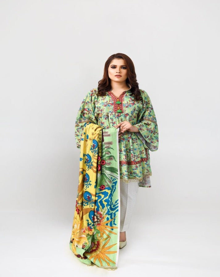 Top Quality 3-pcs STITCHED (KHADDAR )