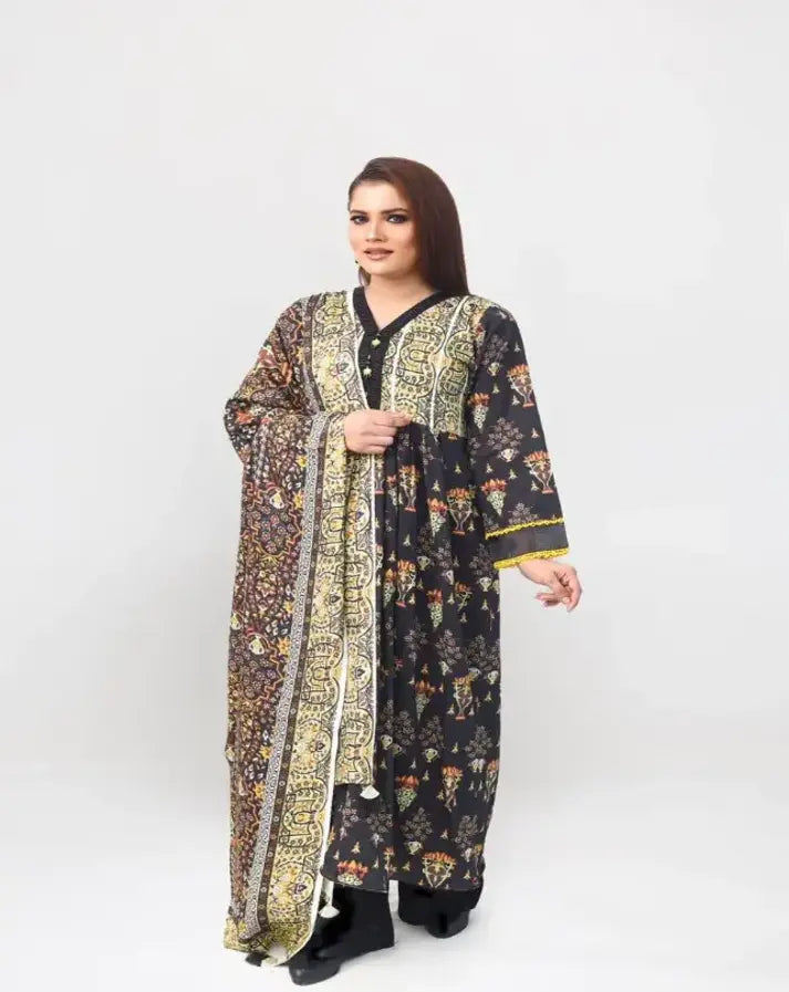 Top Quality 3-pcs STITCHED (KHADDAR )