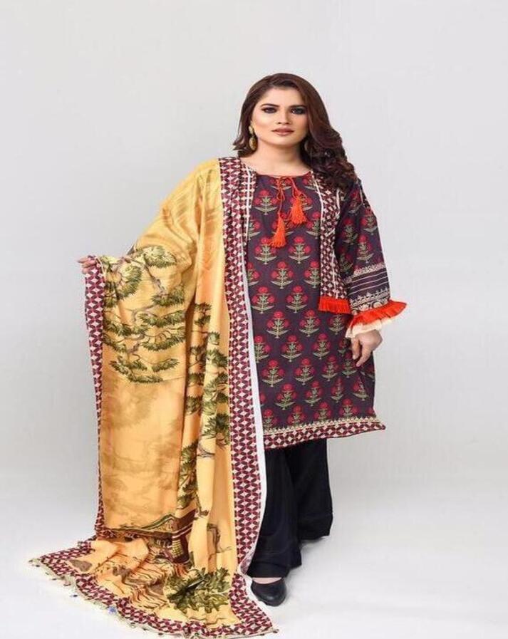 Top Quality 3-pcs STITCHED (KHADDAR )