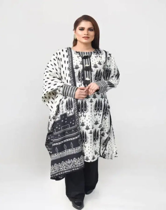 Top Quality  3-pcs STITCHED (KHADDAR )