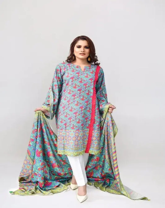 Top Quality  3-pcs STITCHED (KHADDAR)