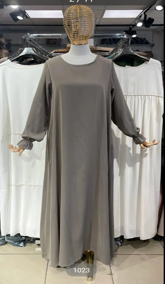 Abaya Dress - 1pc ( Dark Gray )