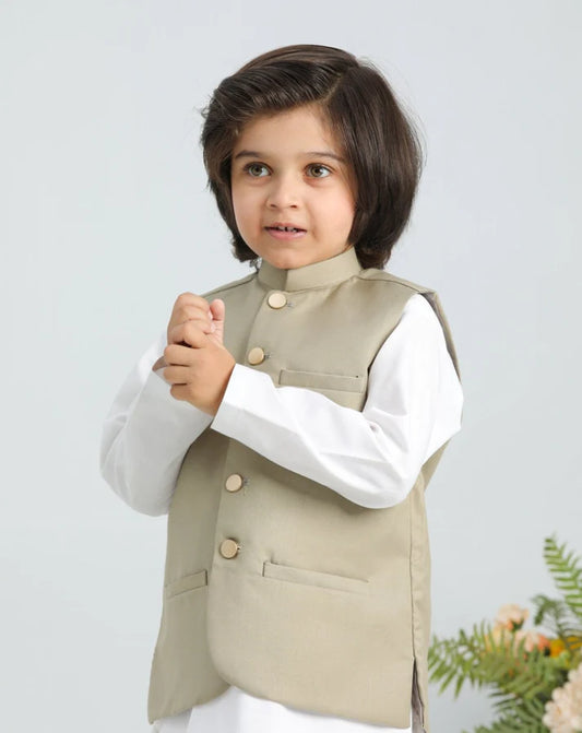 Beige on White - 3PC Set(KID)