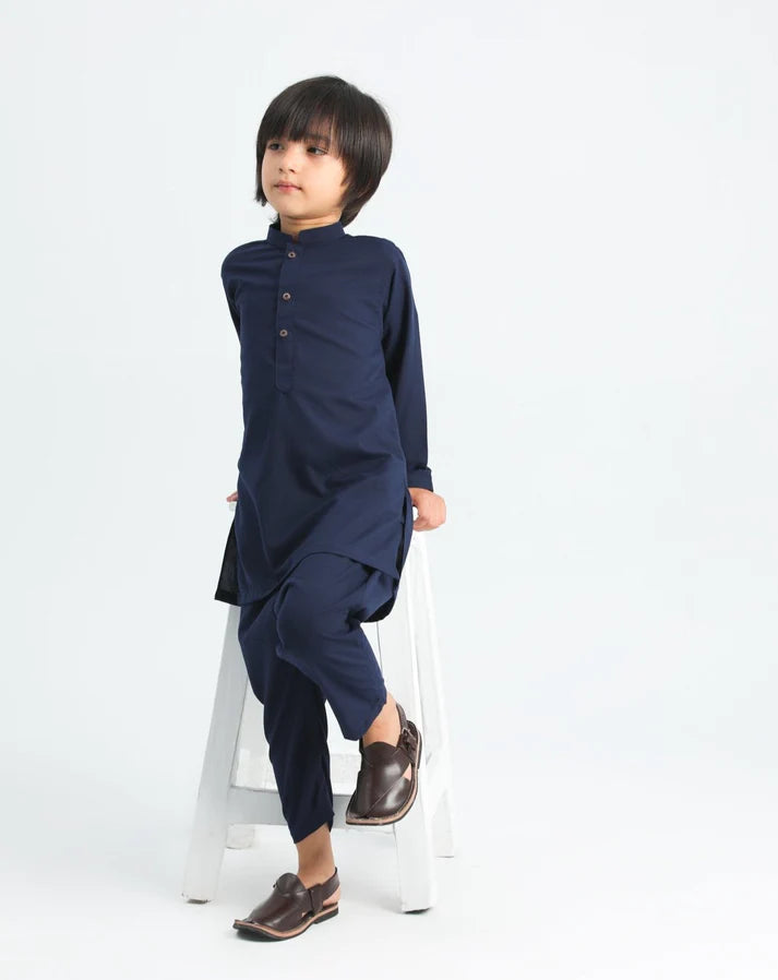 Navy Blue Kurta Trouser