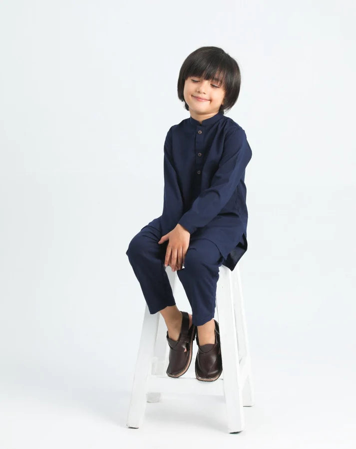 Navy Blue Kurta Trouser